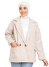Latte RD - Jacquard Feather Blazer - Khotwh